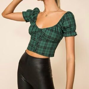 Superdown Gabbie ruched top